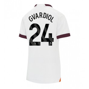 Manchester City Josko Gvardiol #24 Replika Udebanetrøje Dame 2023-24 Kortærmet